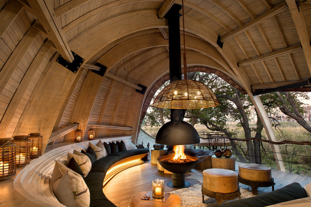 Luxury safari camp and lodge in the wilderness